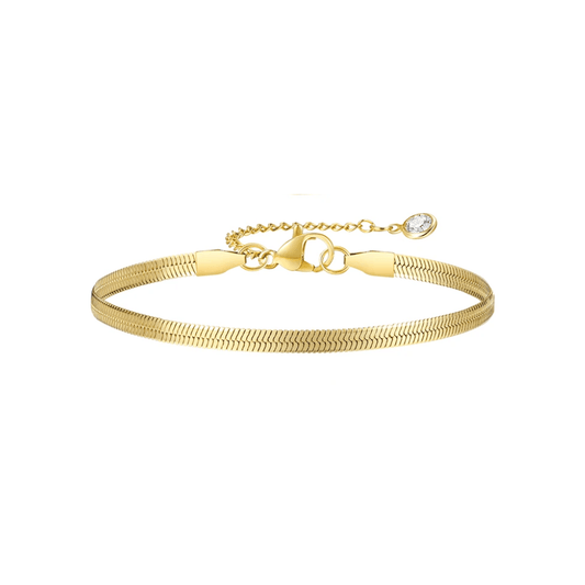 Chic Adjustable Gold Snake Chain Bracelet