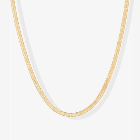 Gold Snake Chain Necklace – Sleek and Timeless Elegance