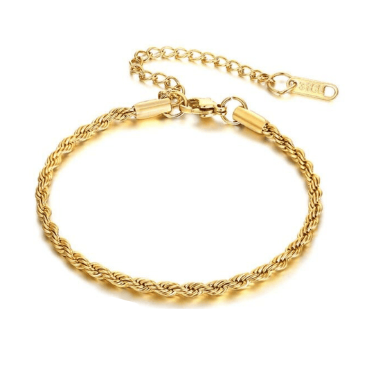 Elegant Gold Rope Bracelet