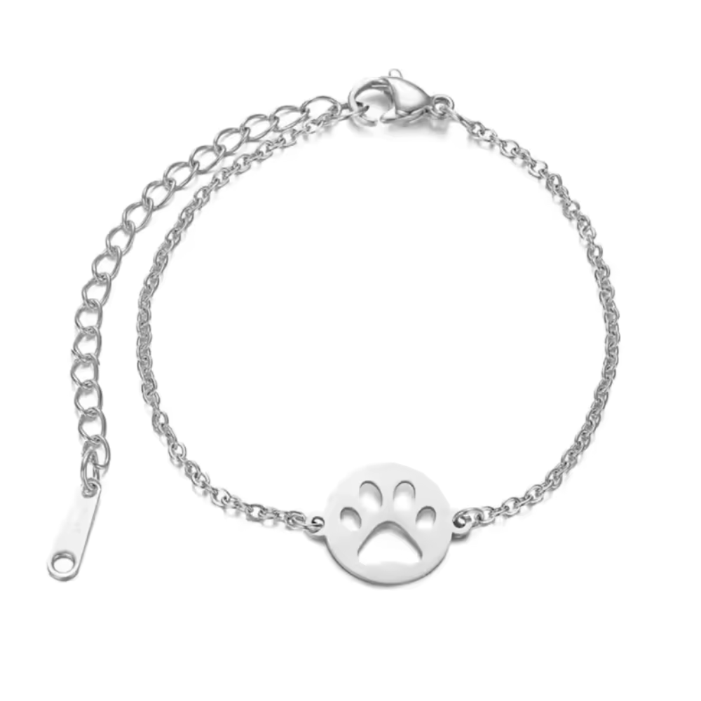 18K Gold Plated Paw Print  Bracelet - Available in Gold and Silver | Hollywood Sensation Jewelry