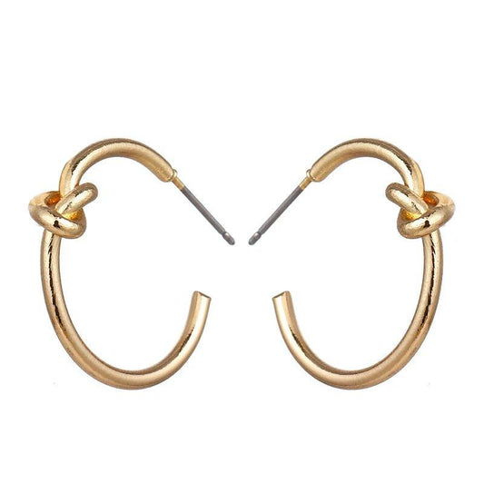 Knot Hoop Earrings Default Title