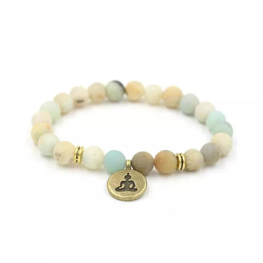 Yoga Bracelet White Buddha Bracelet