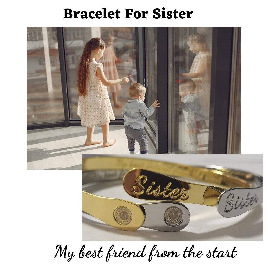 Custom Sisters Bracelets Personalized Jewelry Sisters Custom Sister Gifts  for Wedding from Bride Sister Bridesmaid Gift Sister Maid of Honor