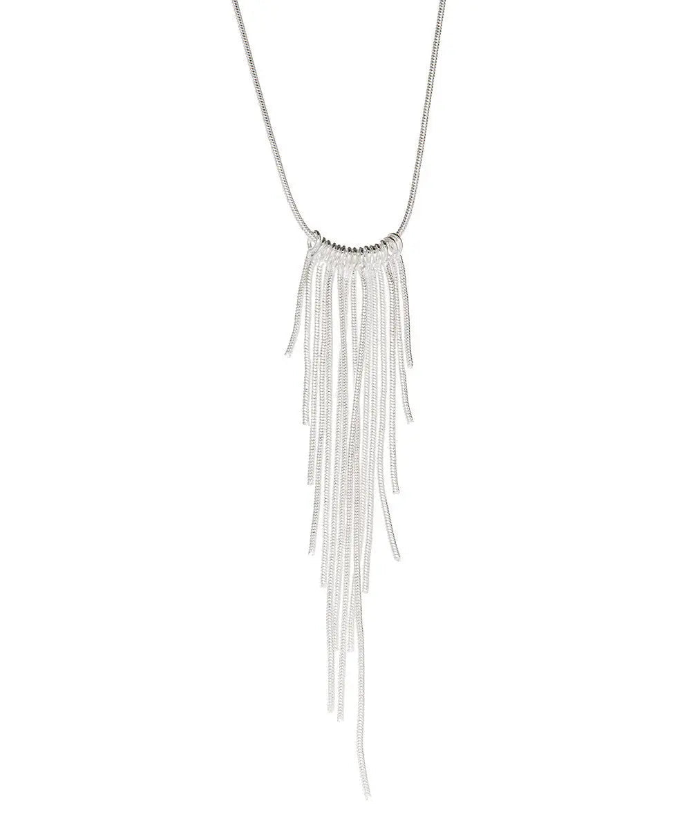 Sterling Silver Fringe Necklace